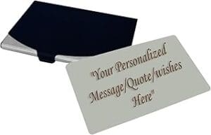 Customized Stainless Steel Wallet Insert: The Perfect Romantic Gift for Him or Her!