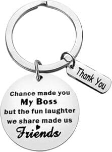 Chance Made You My Boss Keychain: The Perfect Retirement or Farewell Gift for Your Mentor and Leader!
