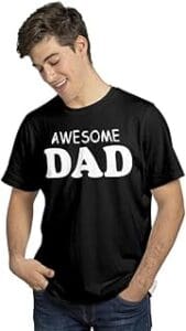 Surprise Dad with Raavi Colors Father’s Day T-Shirt | Awesome Dad Printed | Perfect Gift for Your Loving Father!