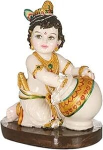 Unique Polyresin Mackan Chor Statue: A Colorful and Eye-Catching Gift Idea!