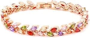 Sparkle and Shine: White Crystal Bracelet for Women – Perfect Valentine’s Day Gift!