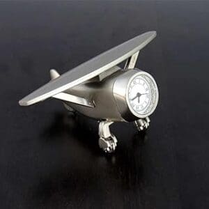 Fly High with Saugat Traders Airplane Table Clock – Perfect Corporate Gift for Diwali/New Year!