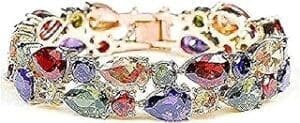 Shine Bright with Yellow Chimes Sparkling Flowerets Bracelet!