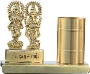 Bring Prosperity with Metal Lord Laxmi Ganesha Table Top Showpiece – Perfect Diwali Gift for Clients and Bosses!