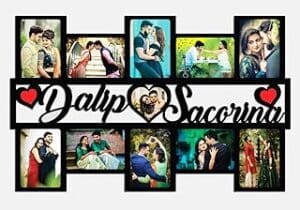 Capture Your Love Story: Personalized Couple Collage Photo Frame Gift