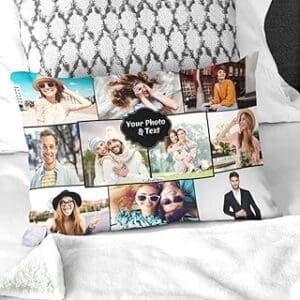 Personalized Satin Printed Pillow: Perfect Birthday Gift for Sister or Brother – 16×24 inch Cover