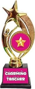 Show Your Appreciation with a Charming Teacher Trophy – Perfect for Teachers Day and Birthdays!