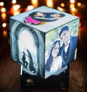 Capture Memories with ZOCI VOCI Rotating Photo Lamp – Perfect Anniversary Gift in Pink!