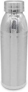 Luxurious Gift Idea: MAA SILVER Pure Silver Water Bottle – Leak-Proof & Bacteria Free 400ml